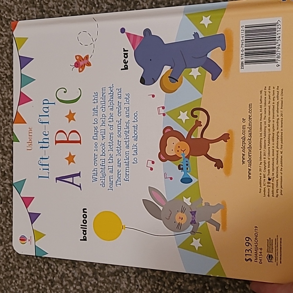 Lift A Flip-A-B-C-Numbers-Word-What are feelings?-Usburne-Kids books - Picture 3 of 9
